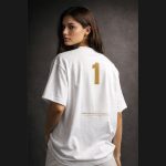 luxury oversized t shirt white LEORA